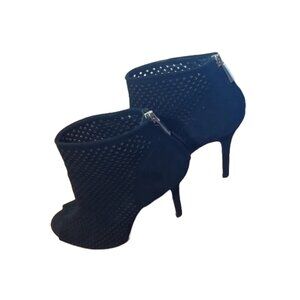 KAREN MILLEN PERFORATED SUEDE BOOTIES IN GREAT CONDITION
